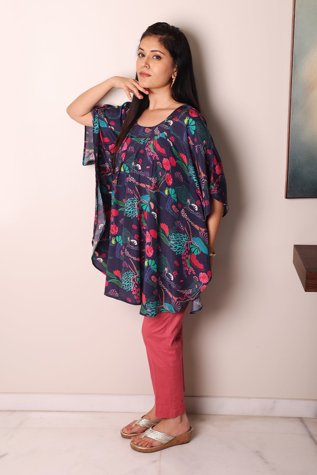 Muslin Cape Kurti