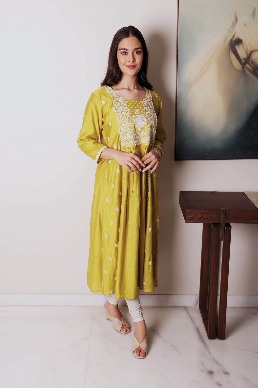 Thread Yoke Kurta