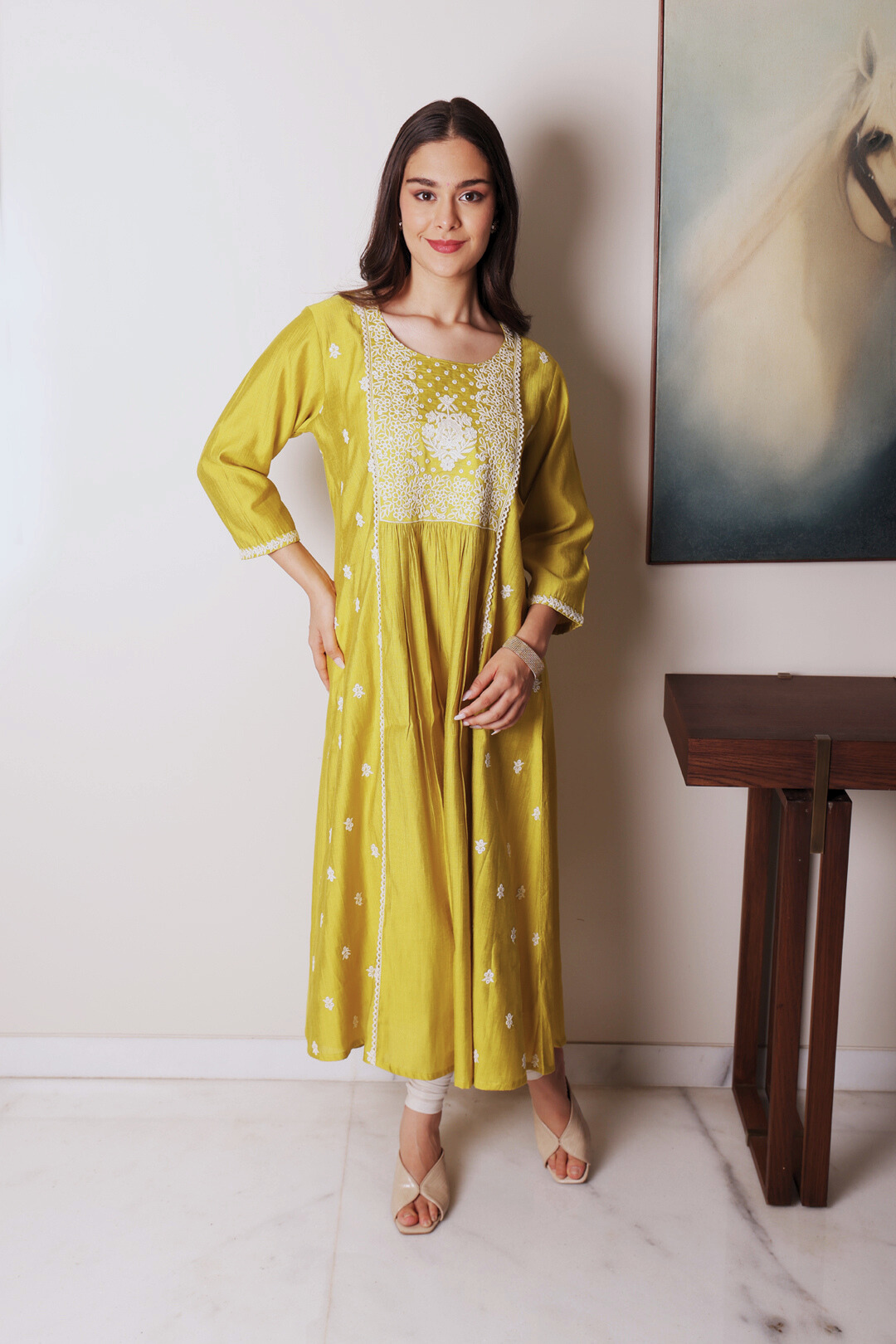 Thread Yoke Kurta