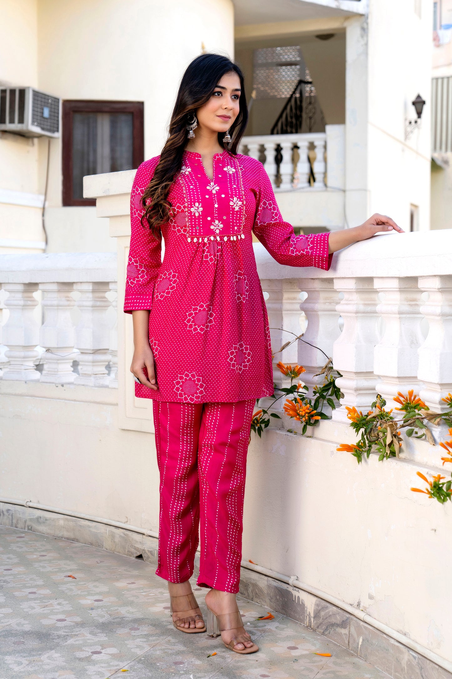 Rani Pink Muslin Co-ord Set