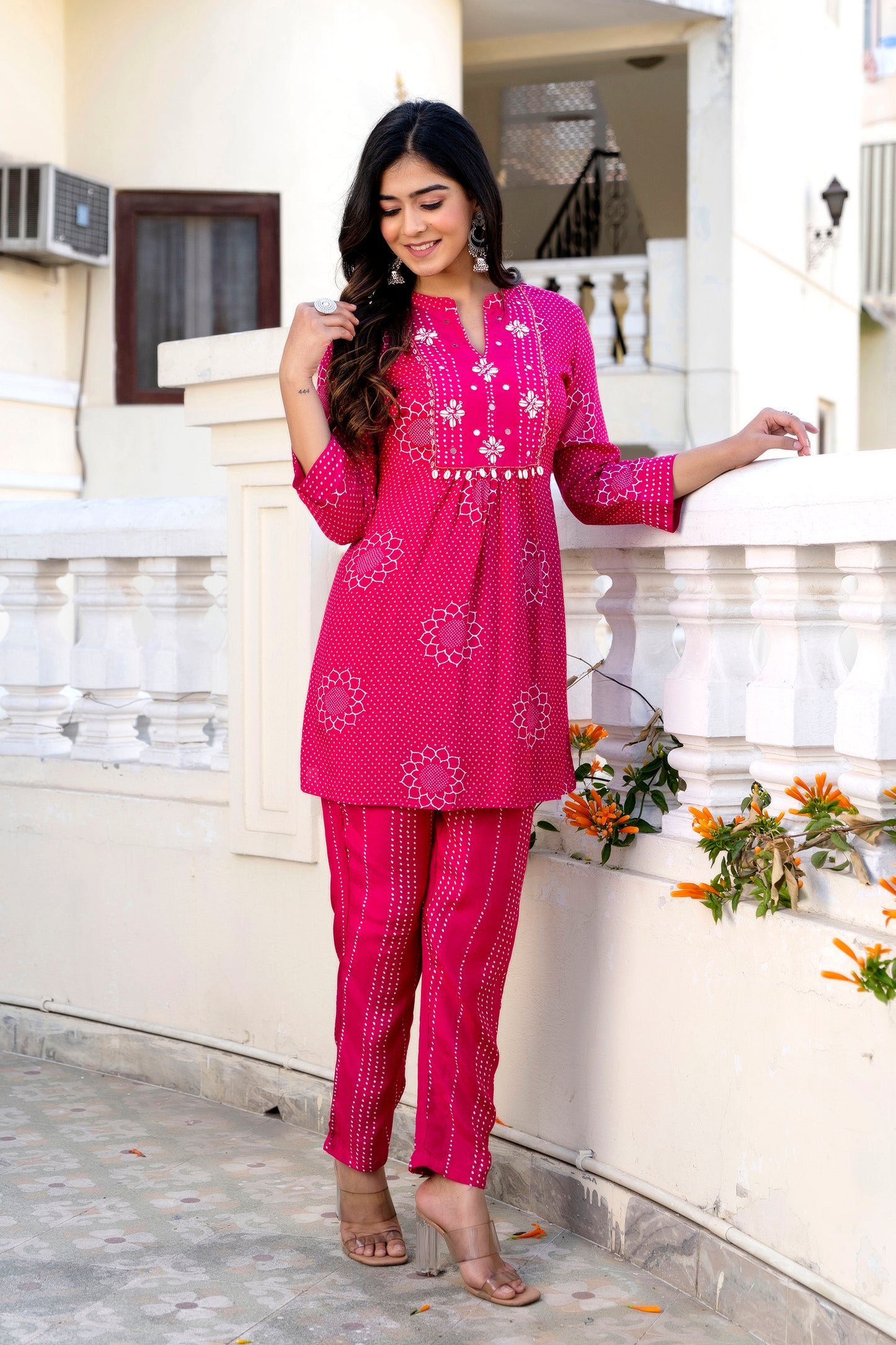 Rani Pink Muslin Co-ord Set