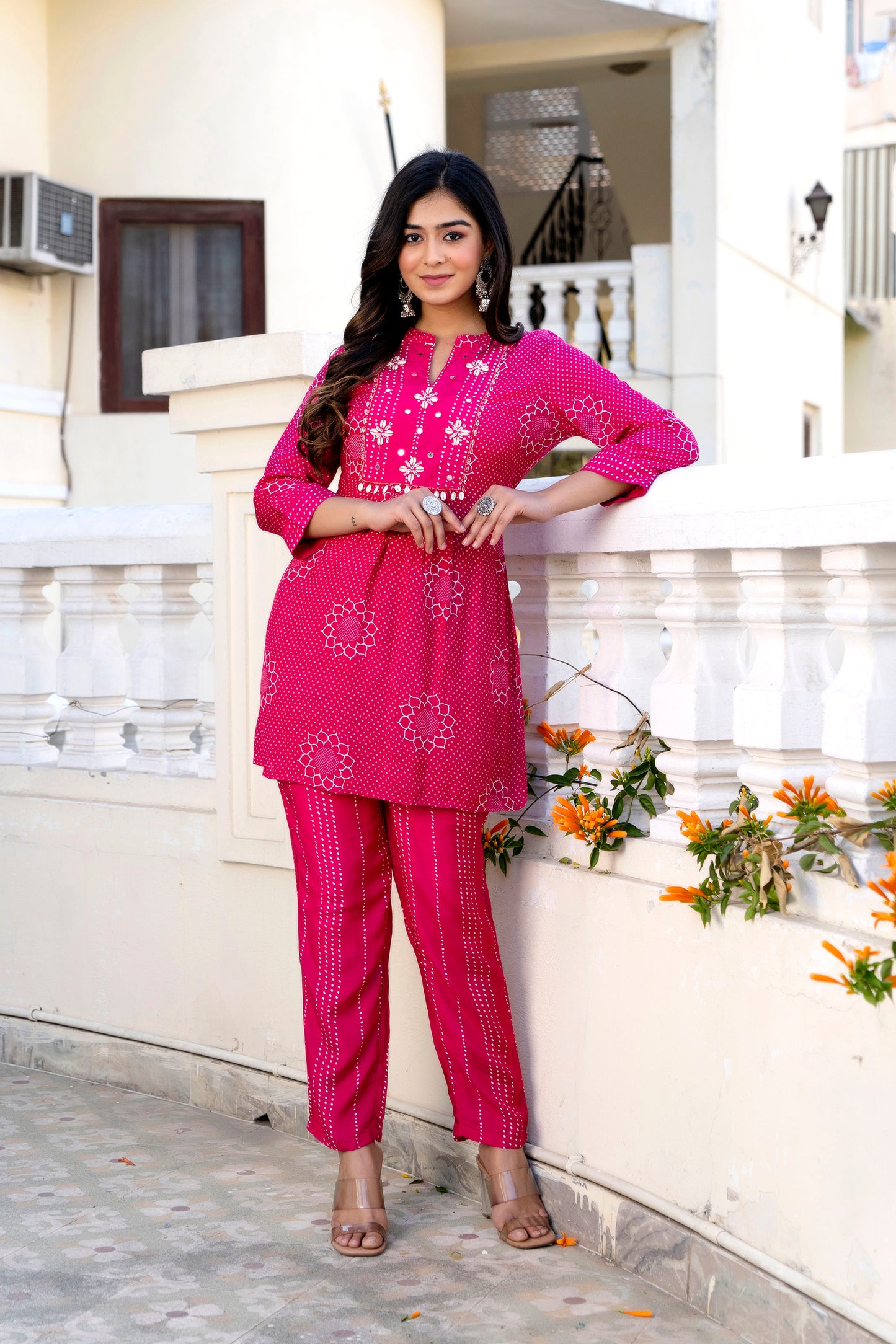 Rani Pink Muslin Co-ord Set