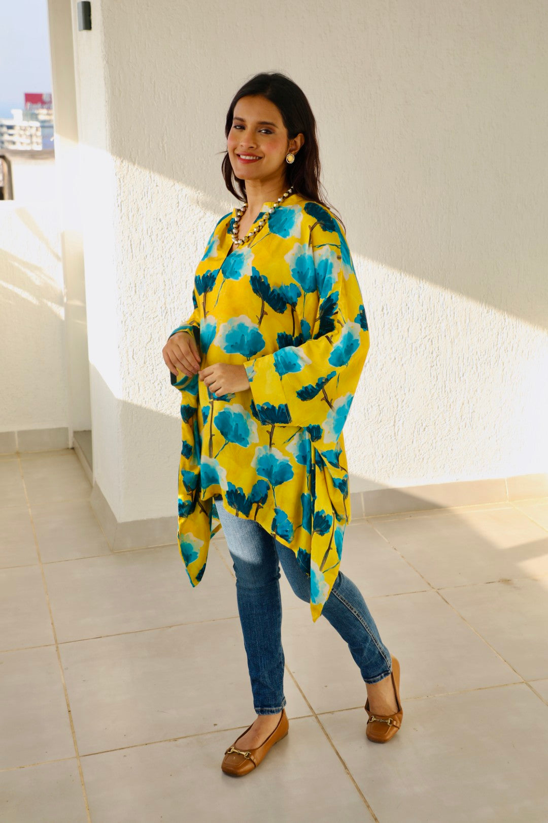 Floral Muslin Kurti