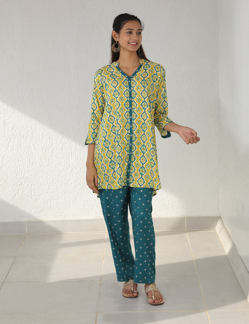 Yellow Green Co-ord Set
