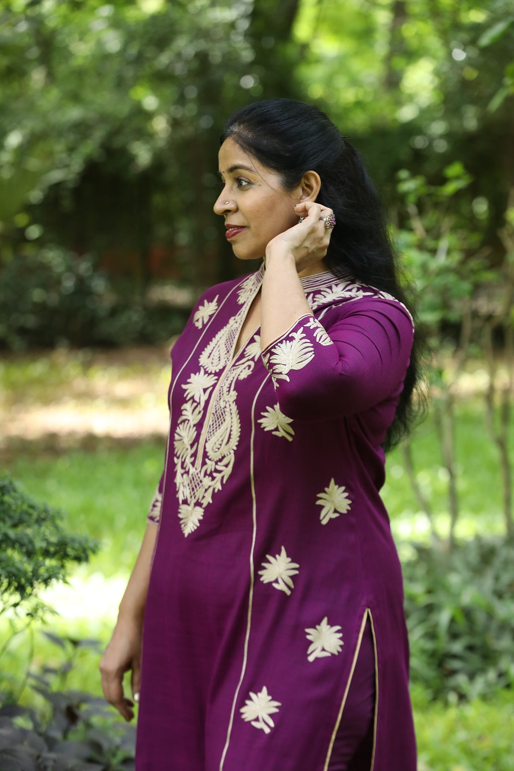 Magenta Queen Ethnic Suit