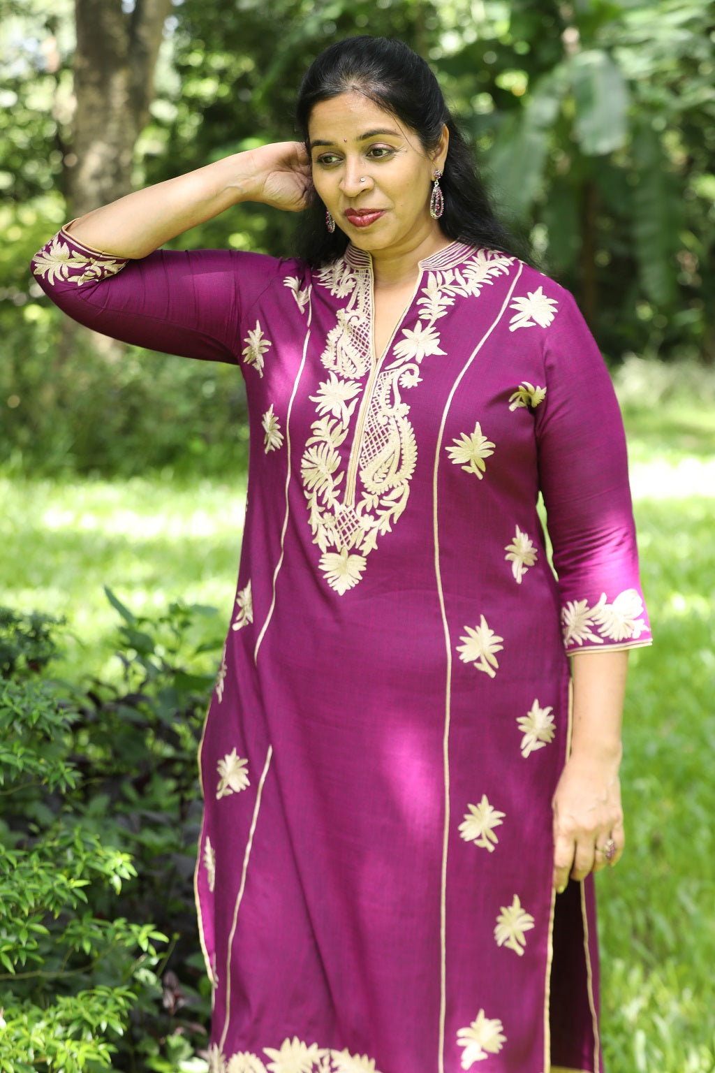 Magenta Queen Ethnic Suit