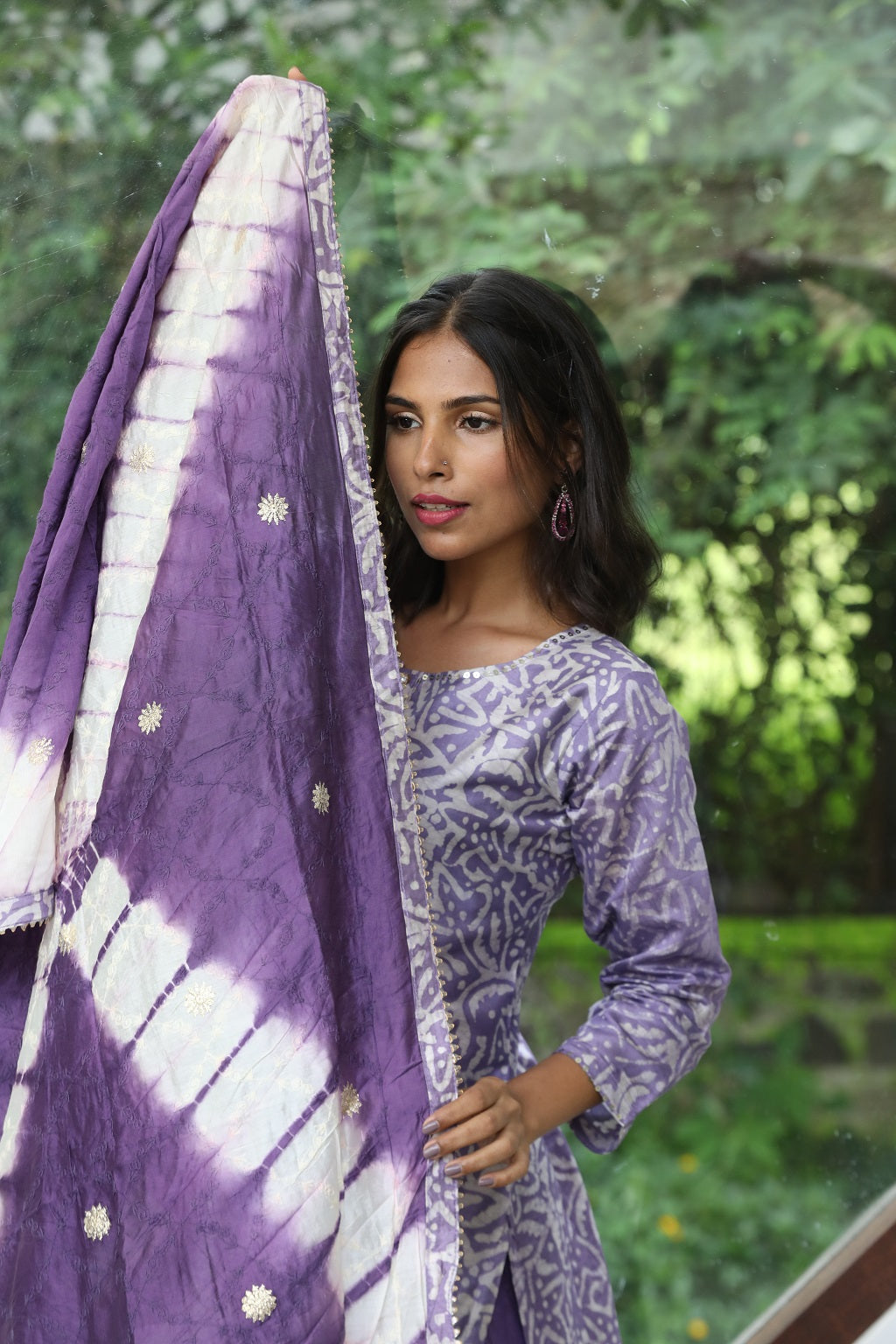 Muslin Palazzo Ethnic Suit