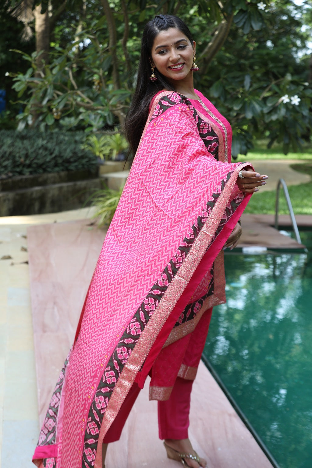 Pink Dola Silk Ethnic Suit