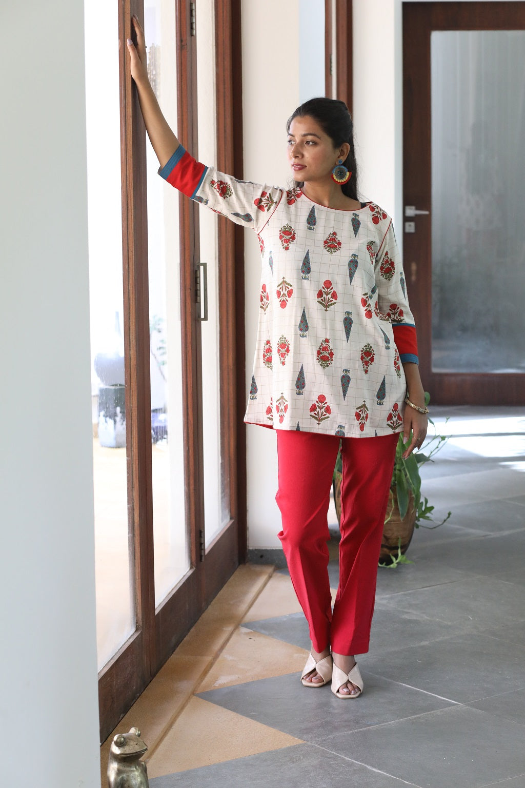 Butta Print Short Kurti