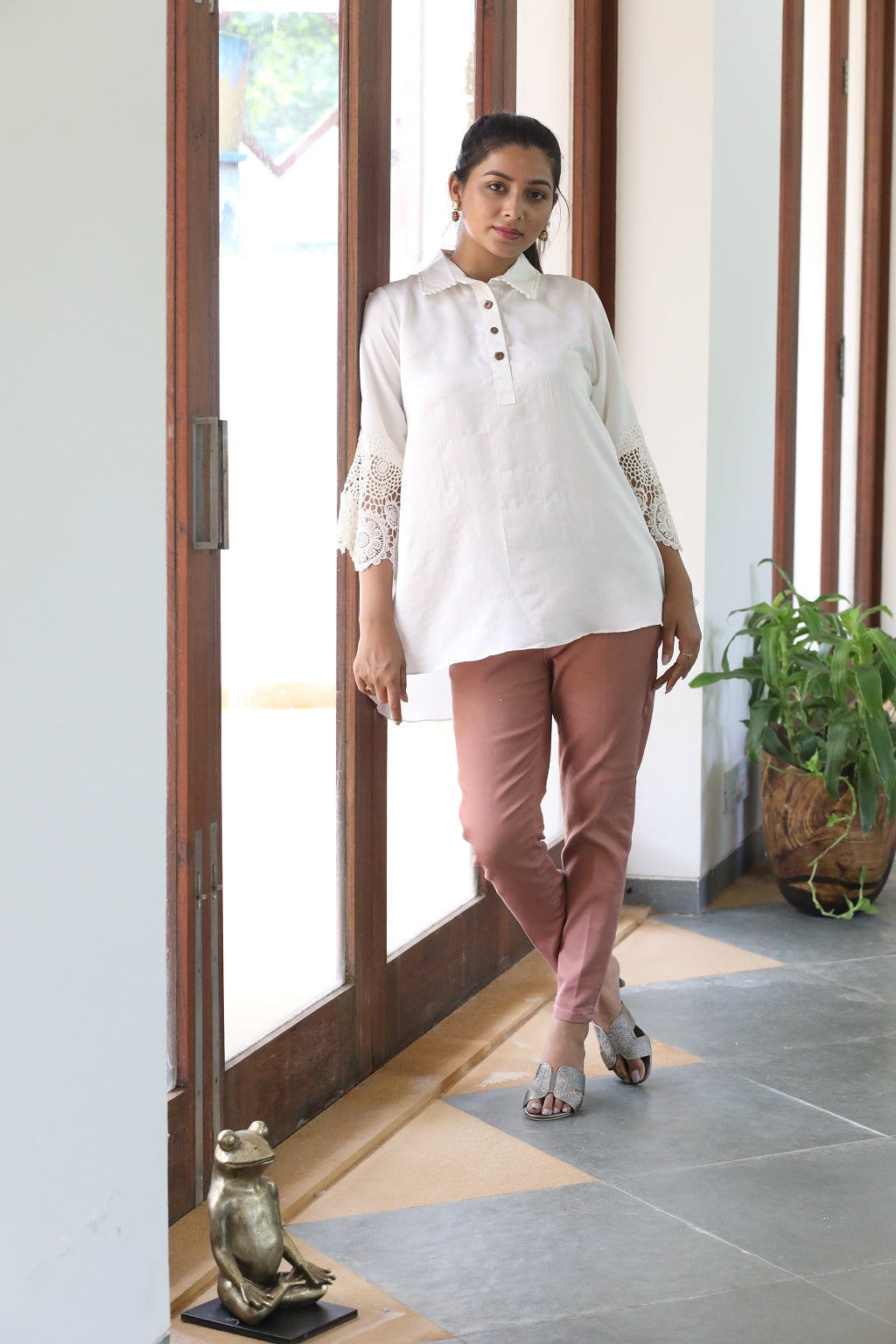 Nysha Lace Short Kurti