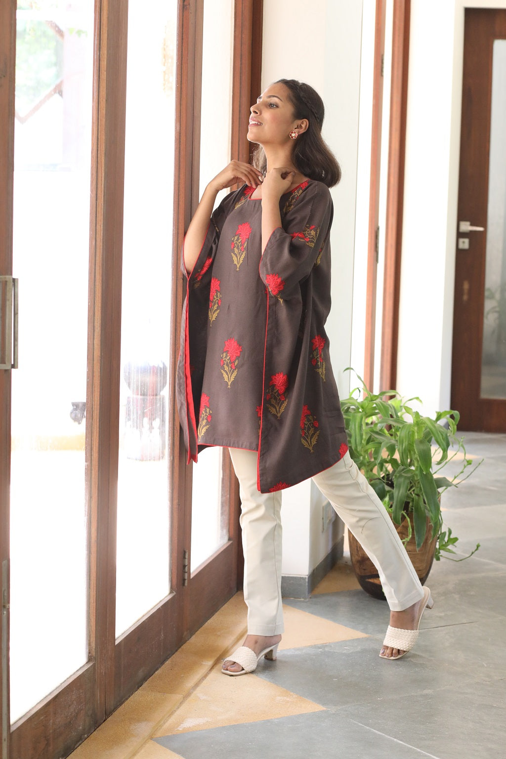 Poncho Style Short Kurti