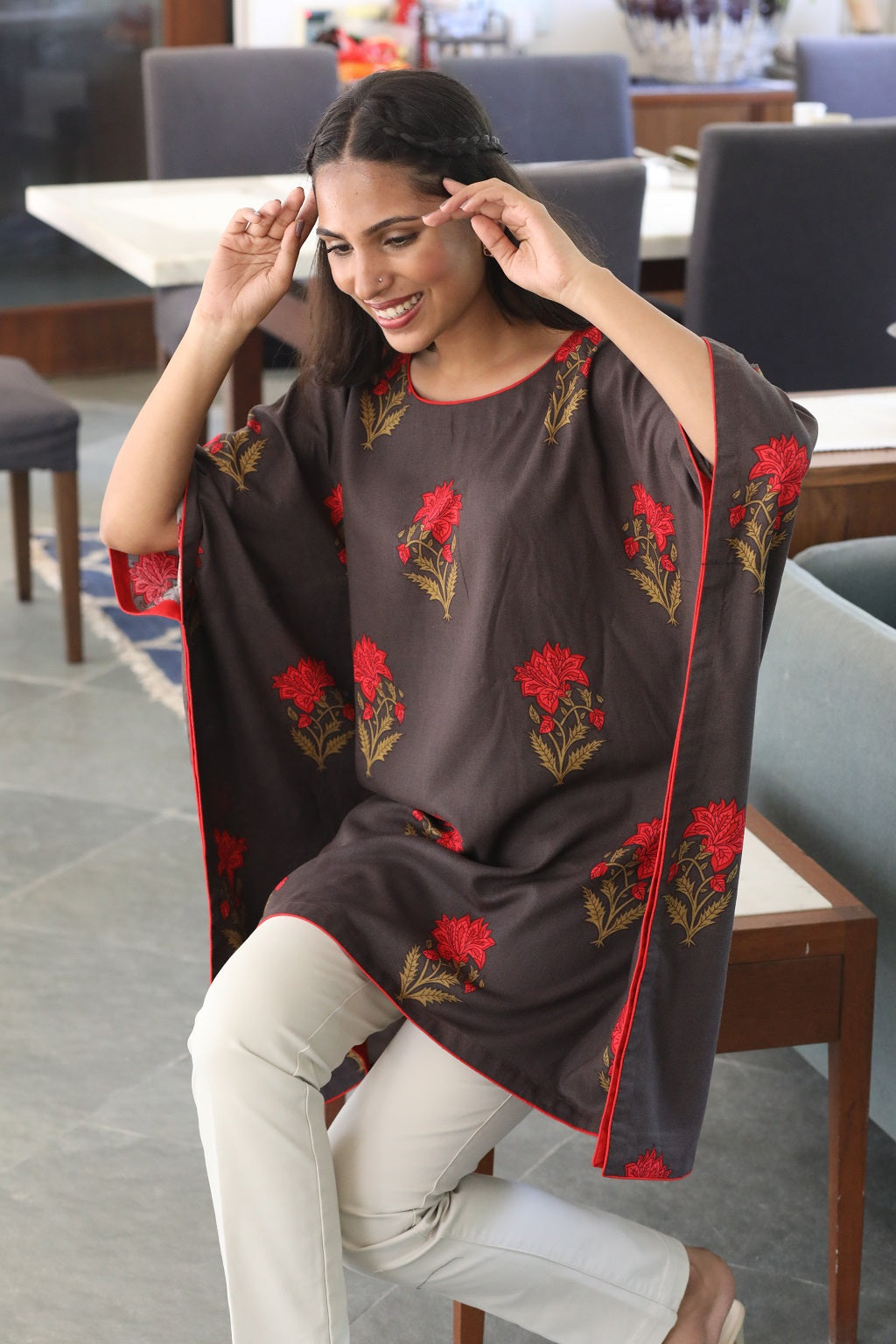 Poncho Style Short Kurti