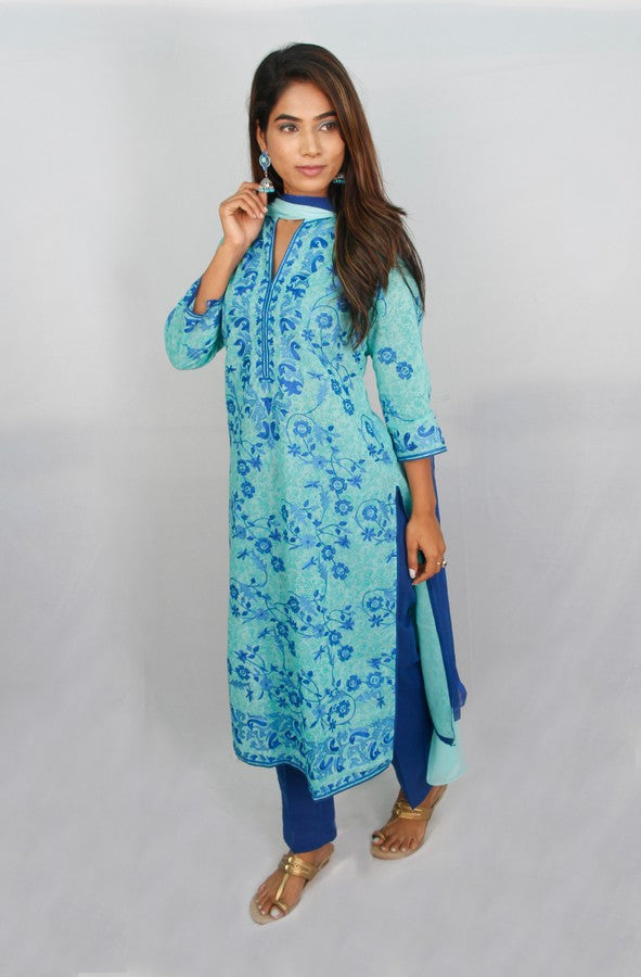 All Over Embroidered Ethnic Suit