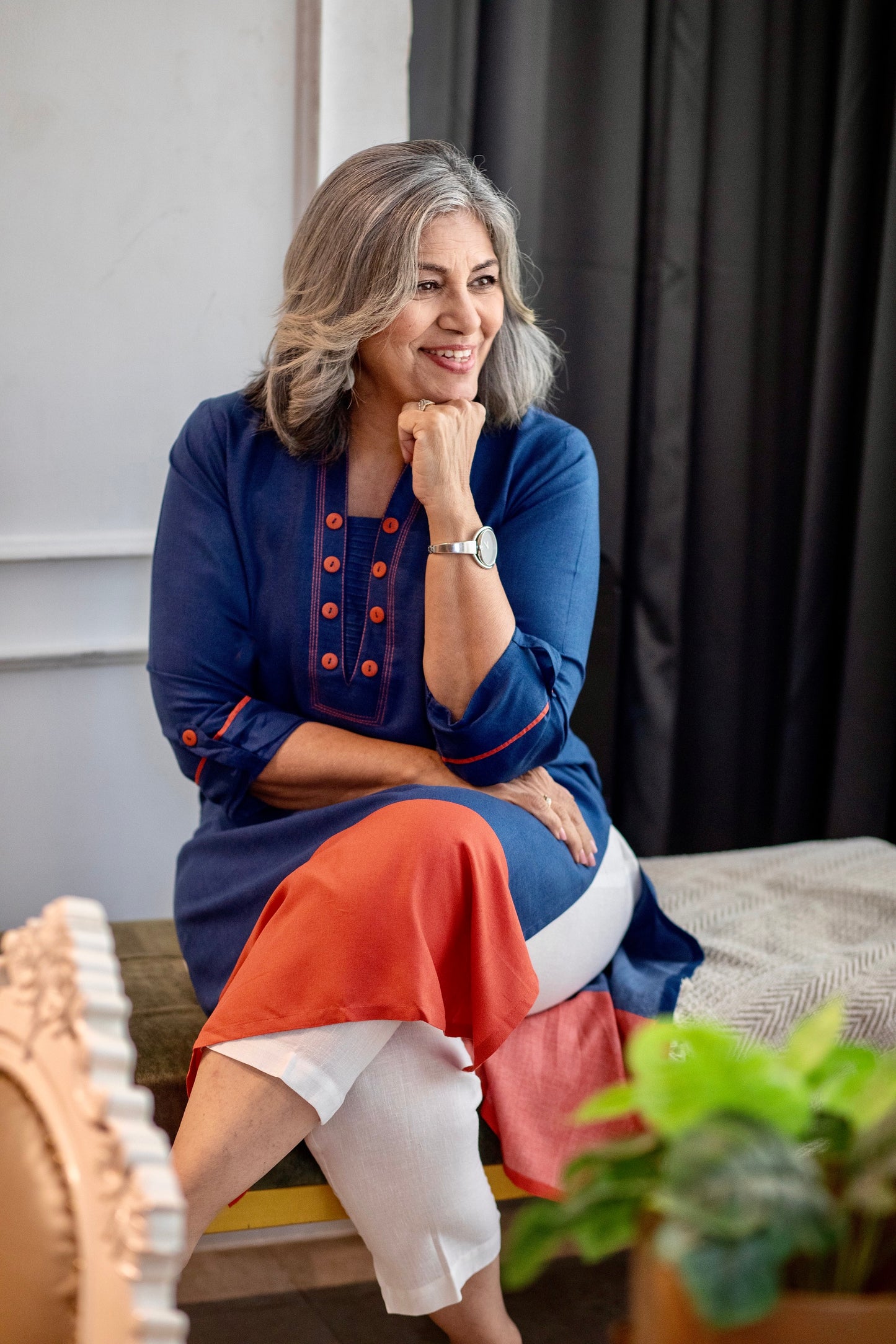 Denim Shaded Kurta