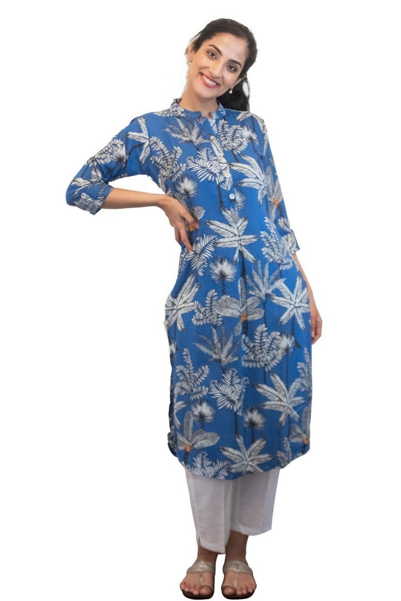Rayon Tree Printed Kurta