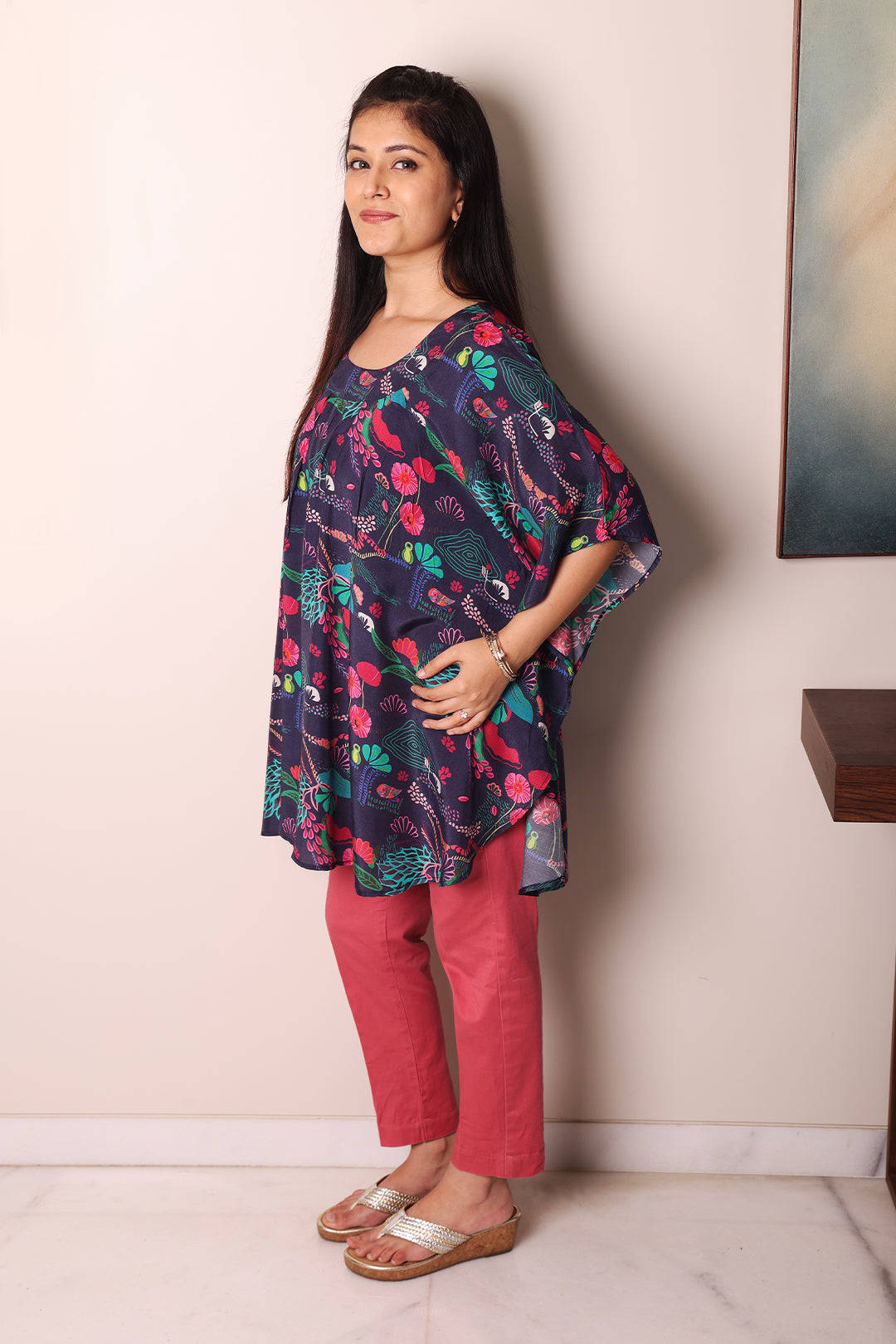 Muslin Cape Kurti
