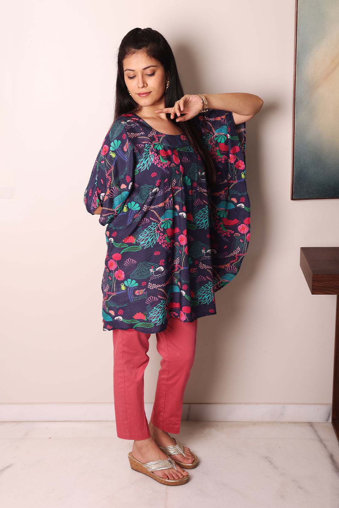 Muslin Cape Kurti