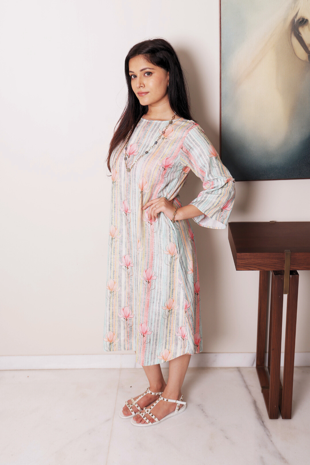 Stripe Linen Dress