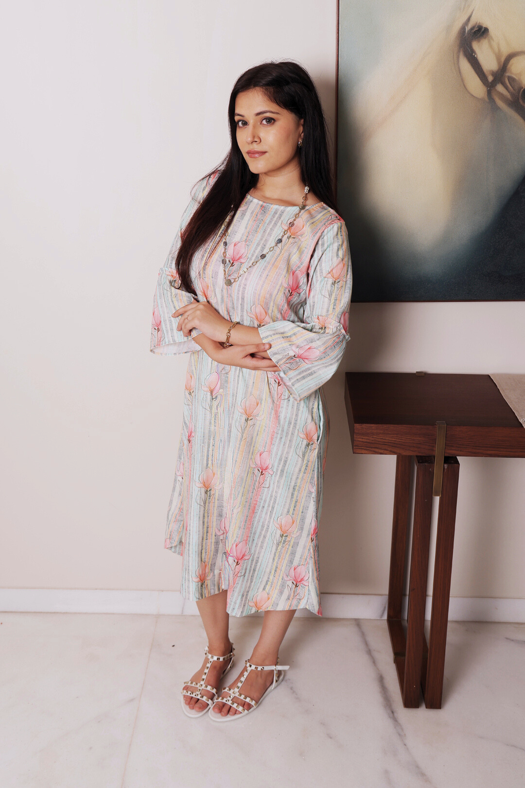 Stripe Linen Dress