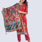 Floral Jari Embroiderey Yoke