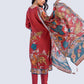 Floral Jari Embroiderey Yoke