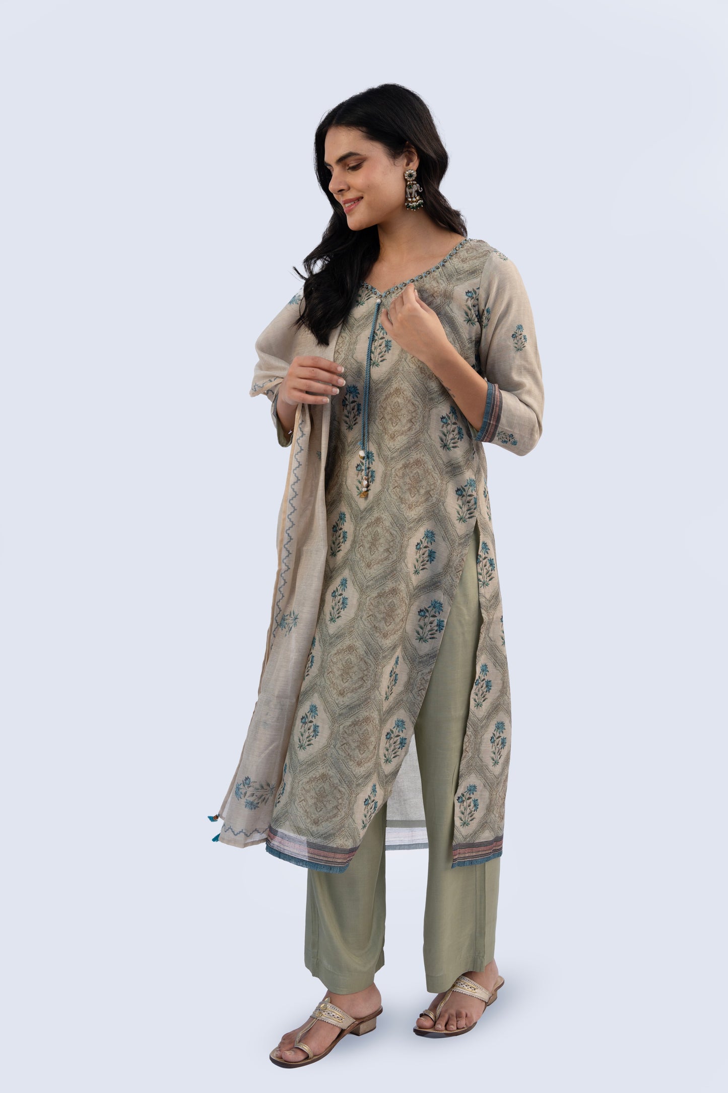 Chanderi Suit
