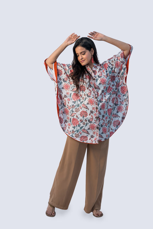 Centre Silai Poncho Style