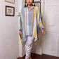 Multicolored Striped Muslin Short Kurti