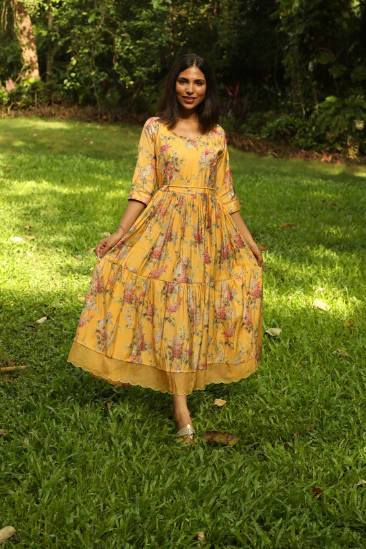 Yellow Floral Dress