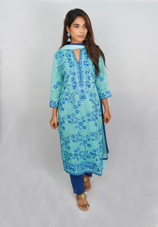 All Over Embroidered Ethnic Suit