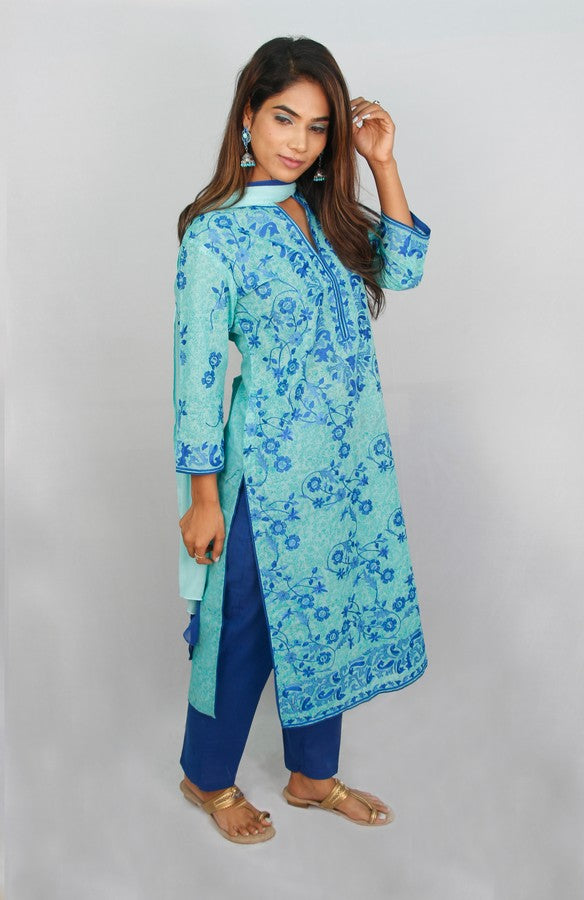 All Over Embroidered Ethnic Suit