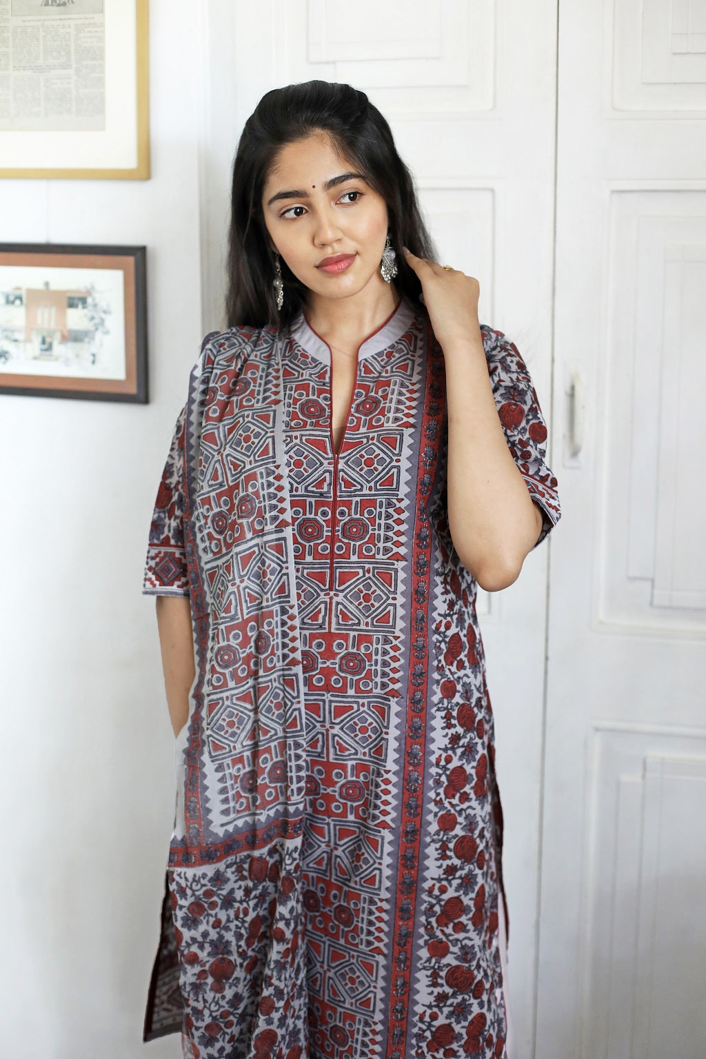 Floral Abstract Ethnic Suit