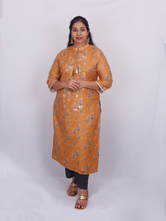 Muslin Ambi Printed Ethnic Suit