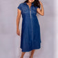 Navy Blue Denim Dress