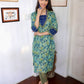 Printed Floral Dhaboo Yoke Ethnic Suit