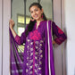 Rayon Double Embroidered Ethnic Suit