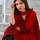 Red Dot Print Ethnic Suit